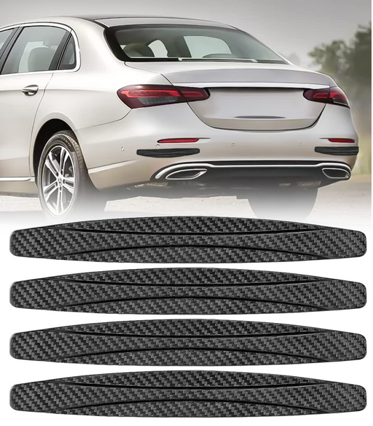 Carbon-Textured Car Bumper Safety Guards – Scratch Protection with Stylish Finish