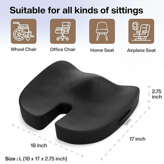 "Sit in Comfort – Tailbone Support Cushion That Changes the Way You Work & Drive"