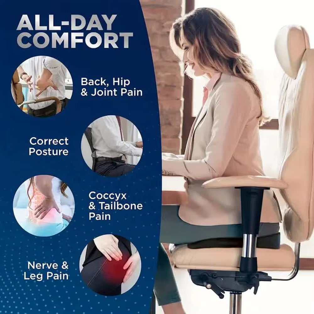 "Sit in Comfort – Tailbone Support Cushion That Changes the Way You Work & Drive"